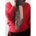 warm women tassel gray scarves small fresh imitation cashmere scarf