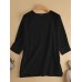 Solid Lace Patchwork Hollow Out Raglan Sleeve T  Shirt